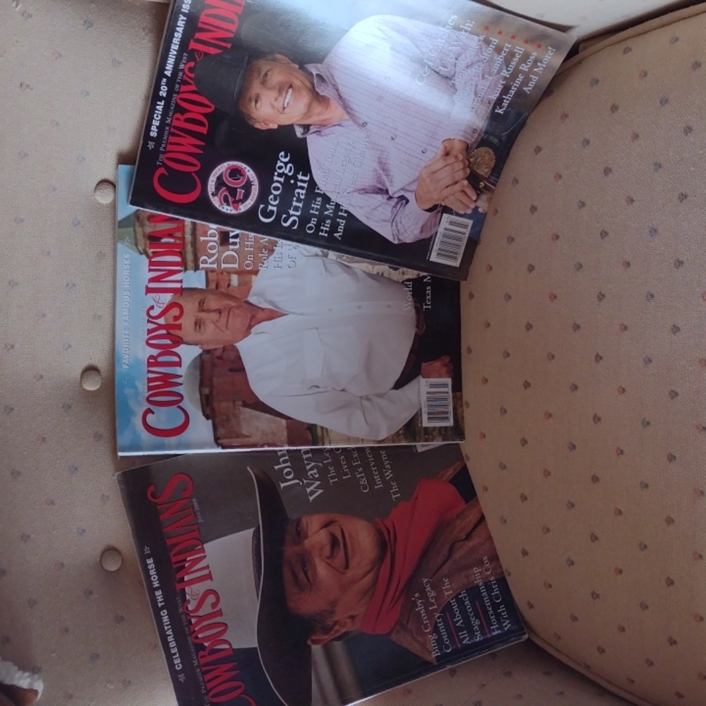 Bundle of Three Cowboys & Indians Magazines